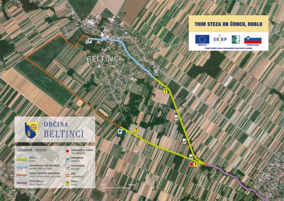 Trim steza ob Črncu in Doblu